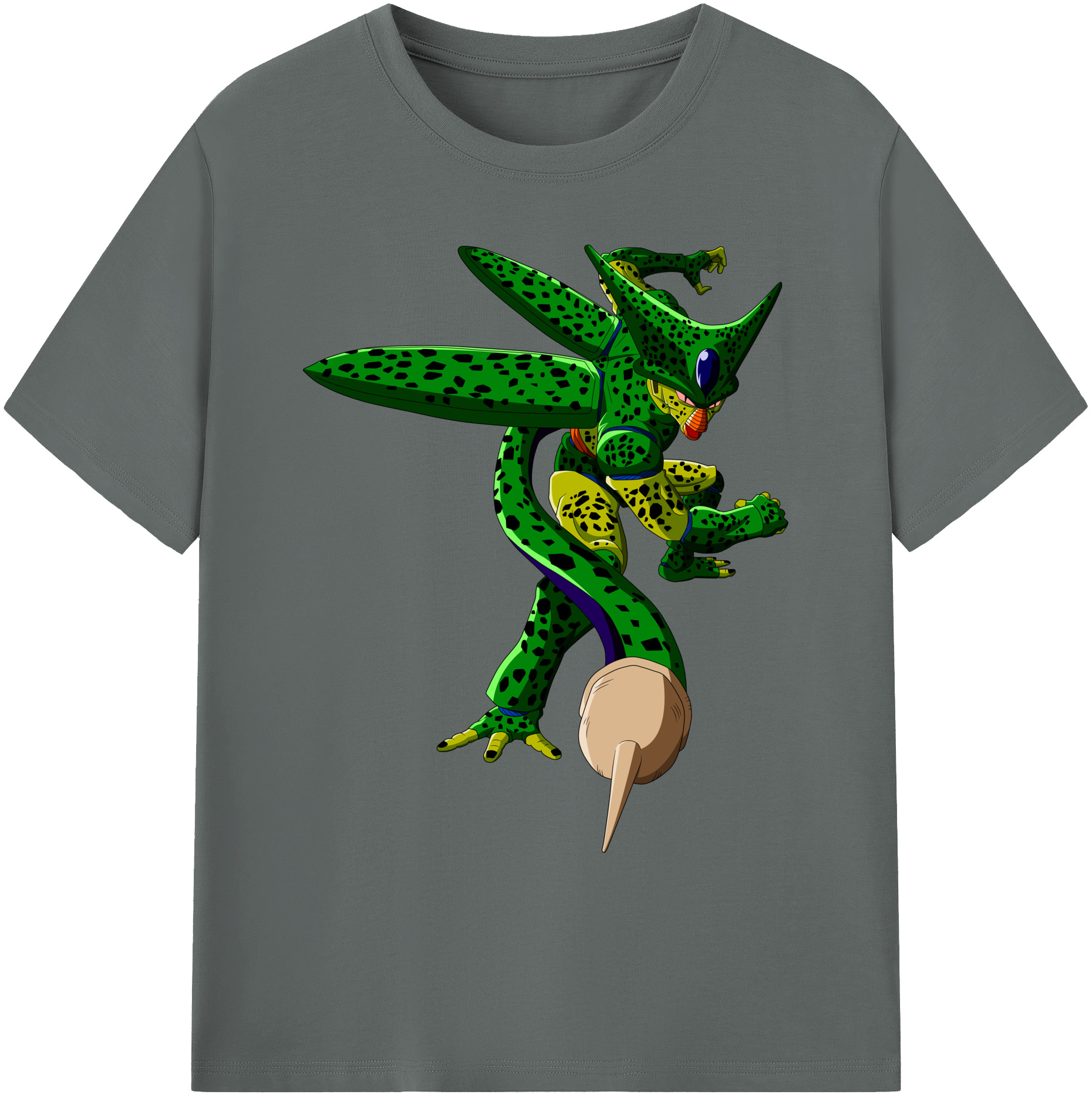 （画像用） ドラゴンボール セル DRAGON BALL Cell 綿100％ メンズ半袖Tシャツ｜肌触りやわらか＆通気性